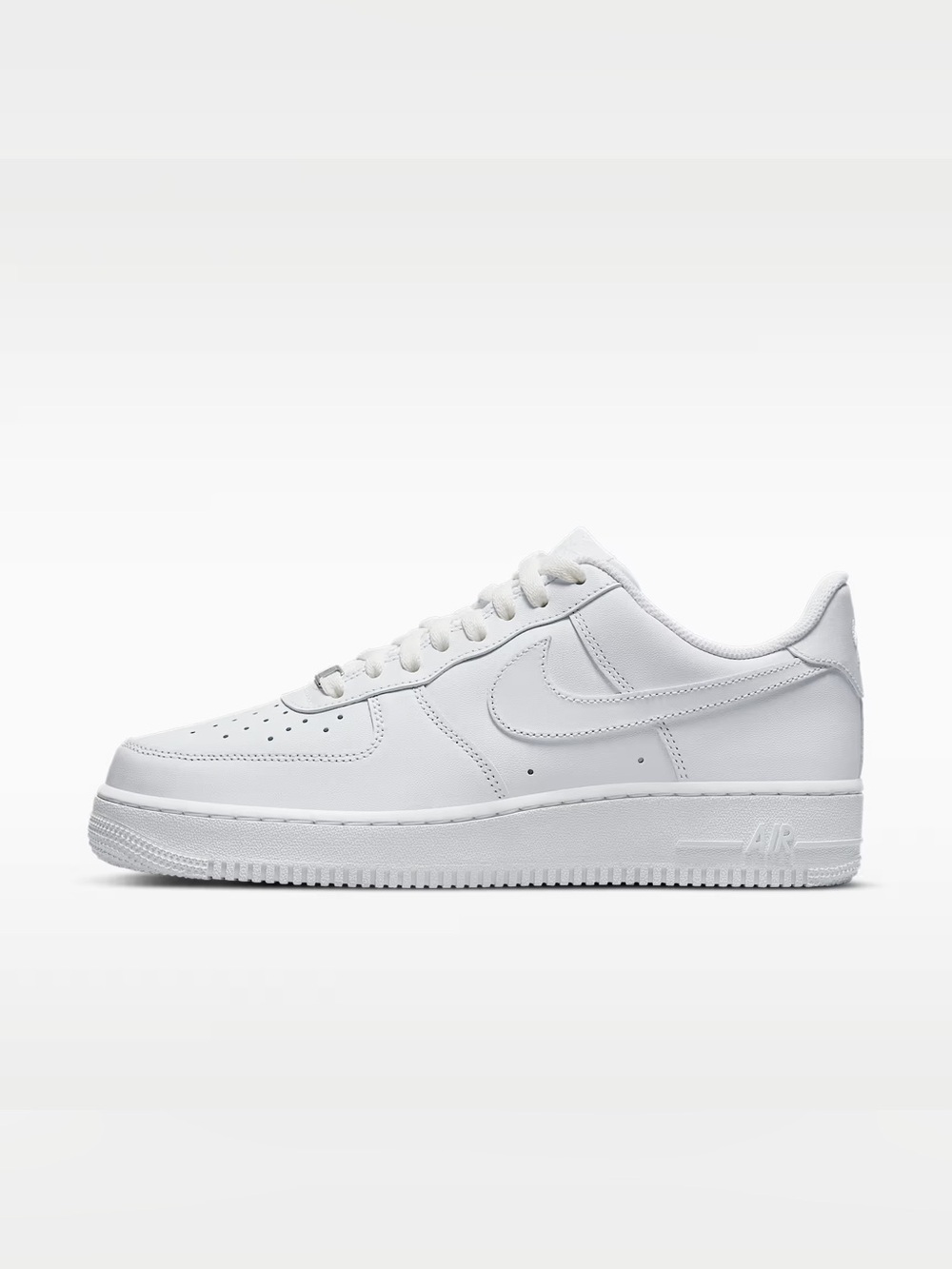 Nike Men's Air Force 1 Low White Triple White Sneakers Size 11 EU 46 AF1